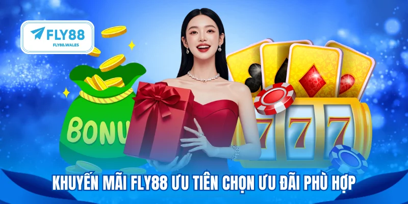 Khuyến mãi FLY88 ưu tiên chọn ưu đãi phù hợp